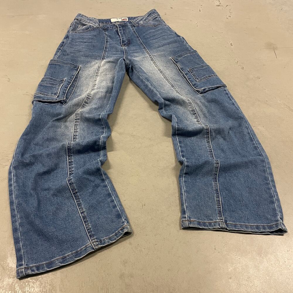 vintage Y2K love cult deconstructed cargo jeans 27x30